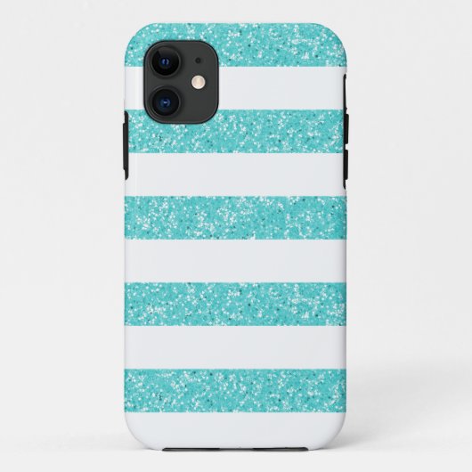Sparkle Glitzer Look Stripes iPhone 5 BT Fall Case-Mate iPhone Hülle (Rückseite)