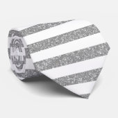 Sparkle Glitzer Look Stripes Krawatte (Gerollt)