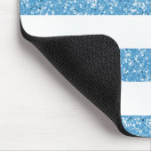 Sparkle Glitzer Look Stripes Mousepad (Ecke)