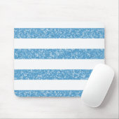 Sparkle Glitzer Look Stripes Mousepad (Mit Mouse)