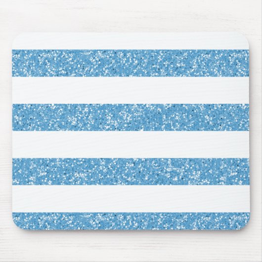 Sparkle Glitzer Look Stripes Mousepad (Vorne)