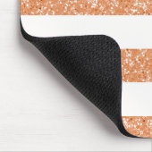 Sparkle Glitzer Look Stripes Mousepad (Ecke)