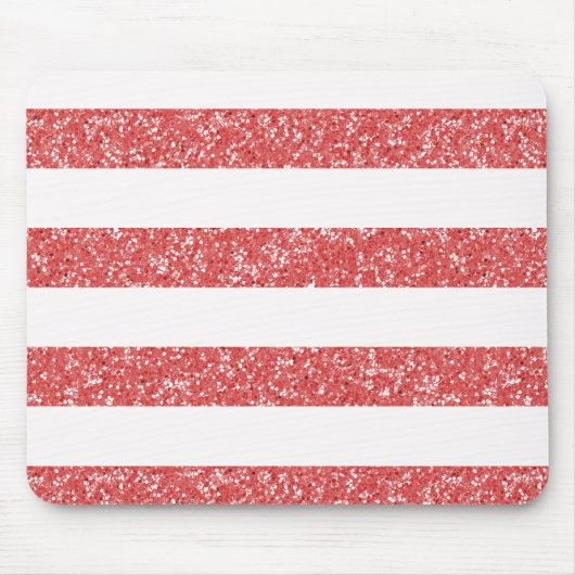 Sparkle Glitzer Look Stripes Mousepad (Vorne)