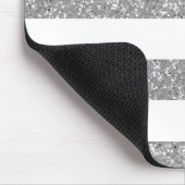 Sparkle Glitzer Look Stripes Mousepad (Ecke)