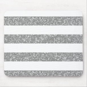 Sparkle Glitzer Look Stripes Mousepad