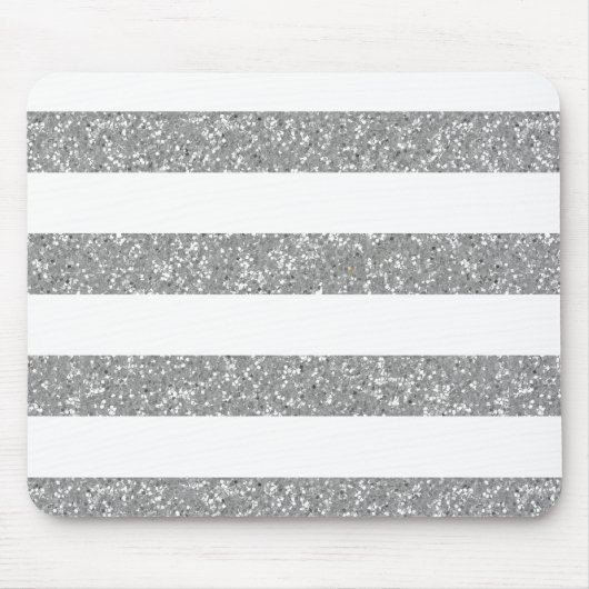 Sparkle Glitzer Look Stripes Mousepad (Vorne)