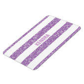 Sparkle Glitzer Look Stripes Premium Magnet (Linke Seite)