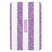 Sparkle Glitzer Look Stripes Premium Magnet (Vertikal)