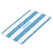 Sparkle Glitzer Look Stripes Premium Magnet (Linke Seite)