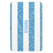 Sparkle Glitzer Look Stripes Premium Magnet (Vertikal)