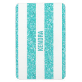 Sparkle Glitzer Look Stripes Premium Magnet (Vertikal)