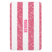 Sparkle Glitzer Look Stripes Premium Magnet (Vertikal)