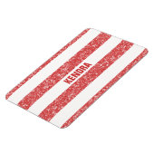 Sparkle Glitzer Look Stripes Premium Magnet (Linke Seite)