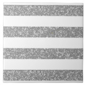 Sparkle Glitzer Look Stripes Tile Fliese (Vorderseite)