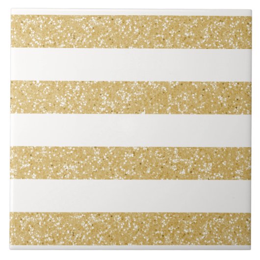 Sparkle Glitzer Look Stripes Tile Fliese (Vorderseite)