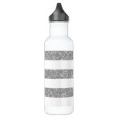 Sparkle Glitzer Look Stripes Trinkflasche (Links)