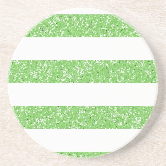 Sparkle Glitzer Look Stripes Untersetzer (Vorne)