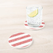 Sparkle Glitzer Look Stripes Untersetzer (Seite)