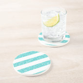 Sparkle Glitzer Look Stripes Untersetzer (Seite)