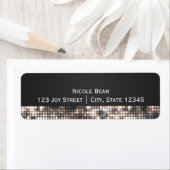 Sparkle Glitzer Sequins Glamour Address Labels (Insitu)