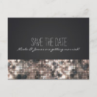 Sparkle Glitzer Sequins Glamour Black Postcard