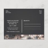 Sparkle Glitzer Sequins Glamour Black Postcard Ankündigungspostkarte (Rückseite)