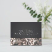 Sparkle Glitzer Sequins Glamour Black Postcard Ankündigungspostkarte (Stehend Vorderseite)