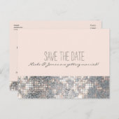 Sparkle Glitzer Sequins Glamour Chic Postcard Ankündigungspostkarte (Vorne/Hinten)