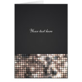 Sparkle Glitzer Sequins Glamour Danke Karte (Vorne)