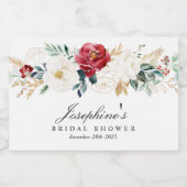 Sparkle Gold Bouquets Mini Parco Tassino Schaumweinetikett (Einzelnes Label)