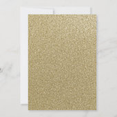 Sparkle Gold Confetti Einladung (Rückseite)