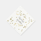 Sparkle Gold Confetti Serviette (Ecke)