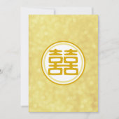 Sparkle Gold Doppeltes Glück - Runde Einladung (Vorderseite)