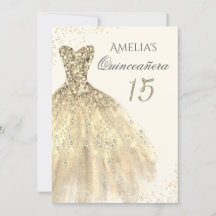 Sparkle Gold Dress 15. Quinceanera