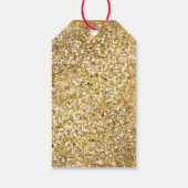 Sparkle Gold Glam Unicorn Geschenkanhänger (Rückseite)