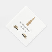 Sparkle Gold Glam Unicorn Serviette (Ecke)