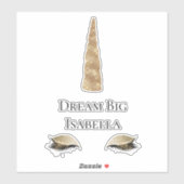 Sparkle Gold Glam Unicorn Wasserflasche Aufkleber (Blatt)