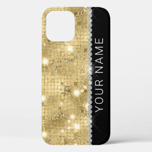Sparkle Gold Glitzer Individuelle Name Case-Mate iPhone Hülle