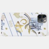 *~* Sparkle Gold Glitzer Monte Stars Burg Case-Mate iPhone Hülle (Rückseite (Horizontal))