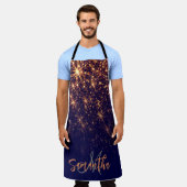 Sparkle Golden Glitzer Schürze (Getragen)