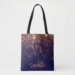 Sparkle Golden Glitzer Tasche