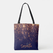 Sparkle Golden Glitzer Tasche (Rückseite)