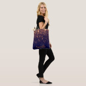 Sparkle Golden Glitzer Tasche (Am Model)