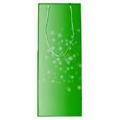 Sparkle Green Christmas Geschenktüte Für Weinflaschen (Rückseite)