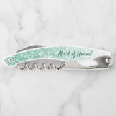 Sparkle Green Glitzer Kellnermesser (Rückseite)