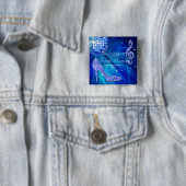 Sparkle Heelses Blue Disco Ball Geburtstag Vielen  Button (Beispiel)