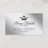Sparkle Jewelry Zebra Crown Black  Visitenkarte (Rückseite)