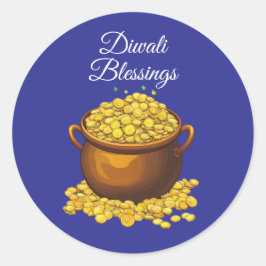 Sparkle & Joy Runder Aufkleber