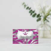 Sparkle Juwelry Zebra Crown Hot Pink 232 Visitenkarte (Stehend Vorderseite)