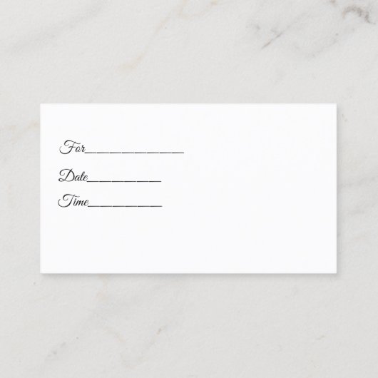 Sparkle Lash & Brows Visitenkarten Visitenkarte (Rückseite)